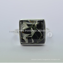 Natural Gemstone Bezel Ring In Silver Jewelry, Wholesale 925 Sterling Silver Ring Bezel Jewelry Supplier